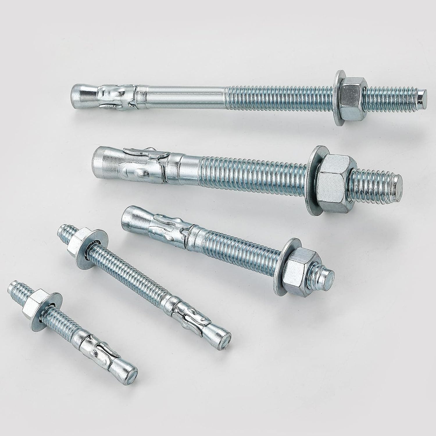 Detalle 1 de Wensilon 1/2*2-3/4 Concrete Wedge Anchors, Zinc-Plated, 30-Pack