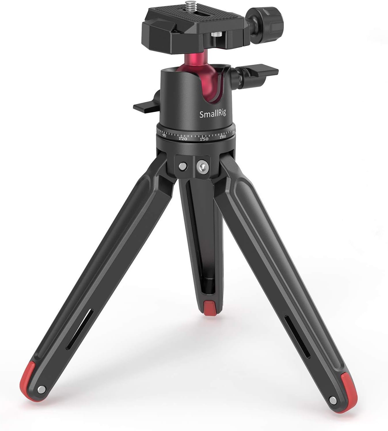 Detalle de SMALLRIG Kamerastativ BUT2664 – leichtes Mini-Reisestativ aus Aluminium mit 1/4-Schraubbefestigung