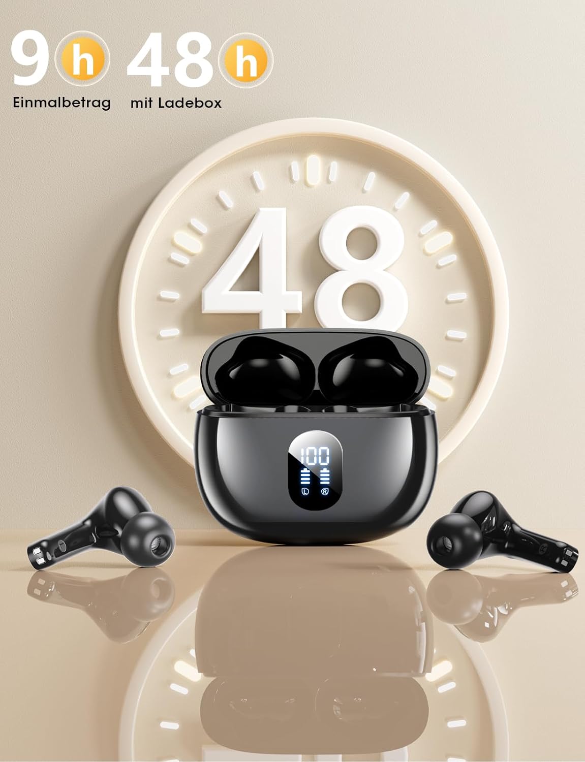 Thumbnail 3 de ZZU 2026 Bluetooth In-Ear-Kopfhörer kabellos (Bluetooth 5.4, 4× ENC Mikrofon, IPX7, bis zu 48 Std.)