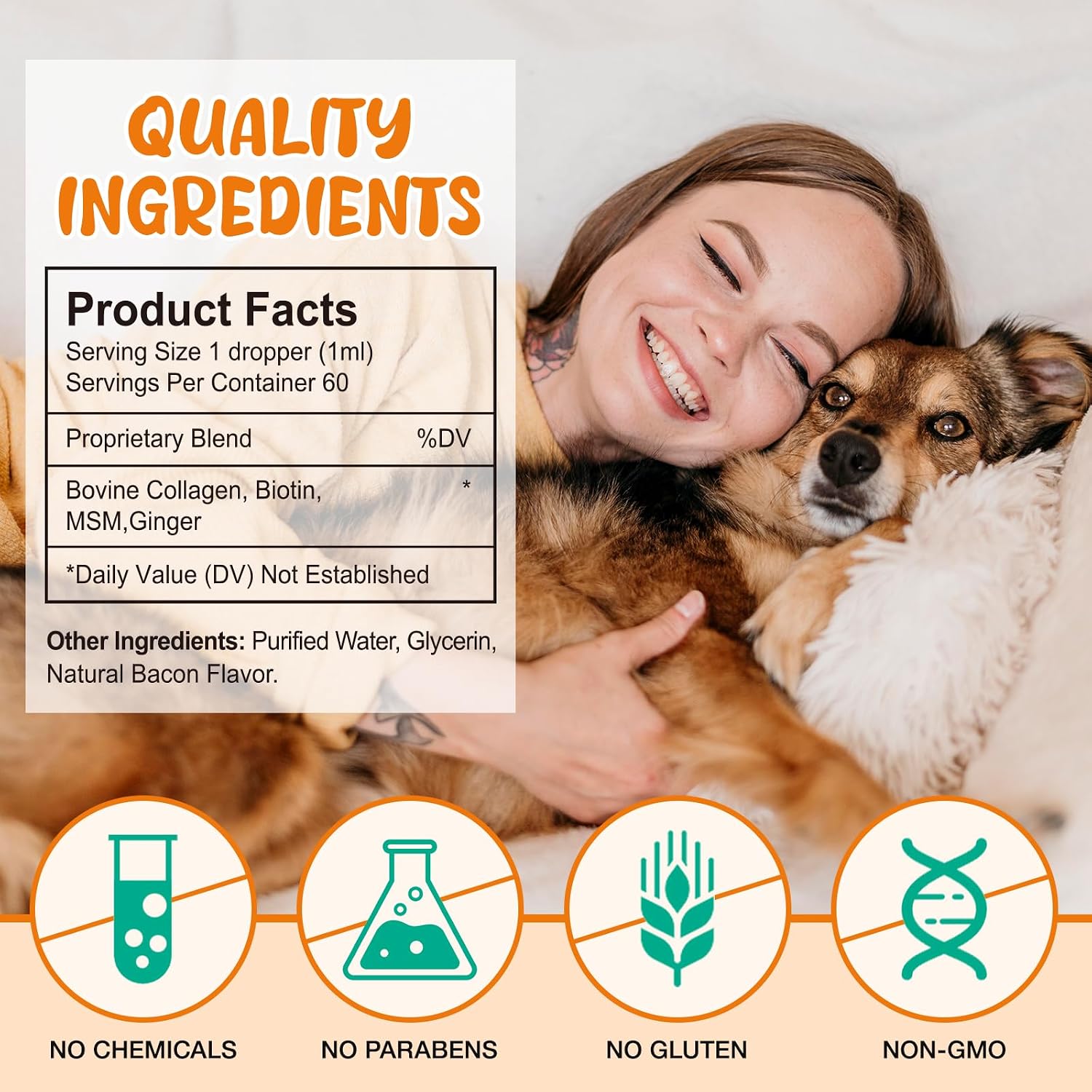 Detalle de Colágeno Líquido para Perros 60ML