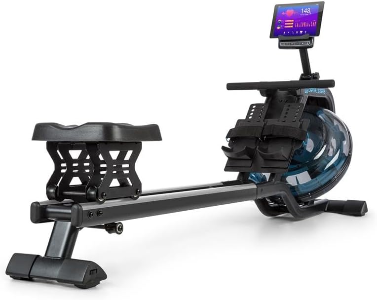 Detalle de Capital Sports M1 Flow – wioślarz wodny z prowadnicą 80 cm i uchwytem na tablet