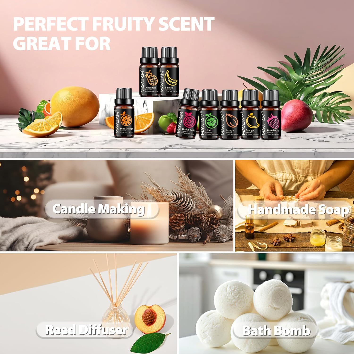 Thumbnail 5 de MAYJAM Aceites Esenciales Fruta 8x10 ml