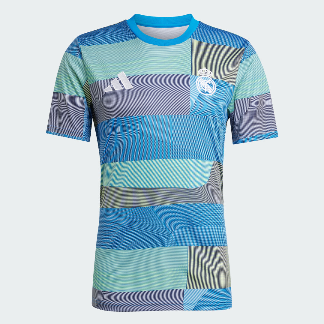 Detalle 2 de Camiseta calentamiento Real Madrid 25/26 de Adidas