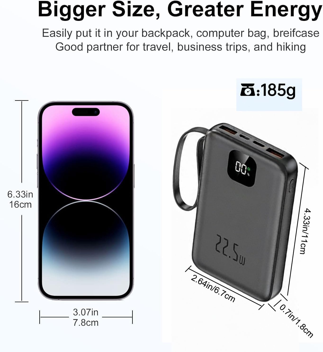 Thumbnail 4 de 22.5W 10000mAh Fast Charging Power Bank
