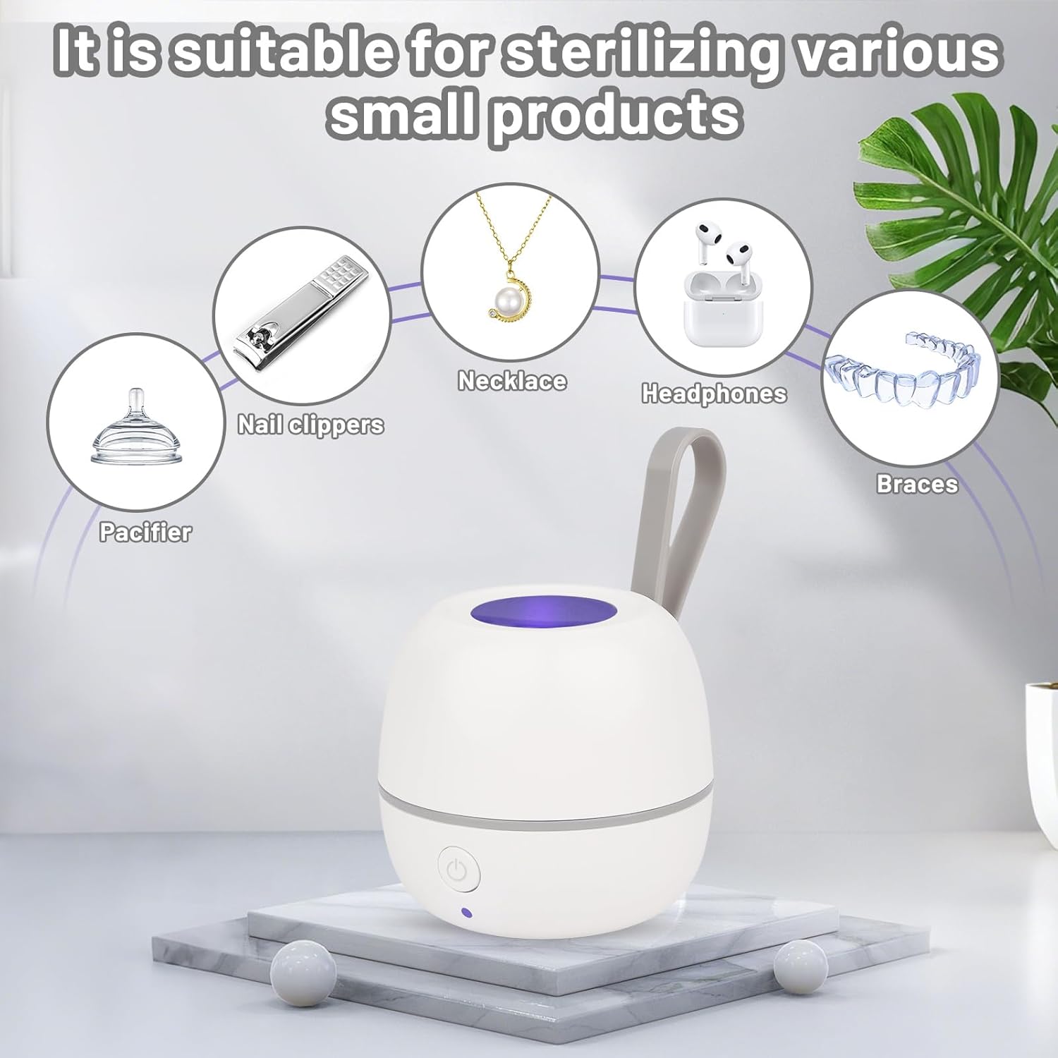 Thumbnail 4 de Portable UV Dummy Steriliser (3-Min 99.99%): Type-C Rechargeable Mini Pacifier Disinfection Box, 400mAh