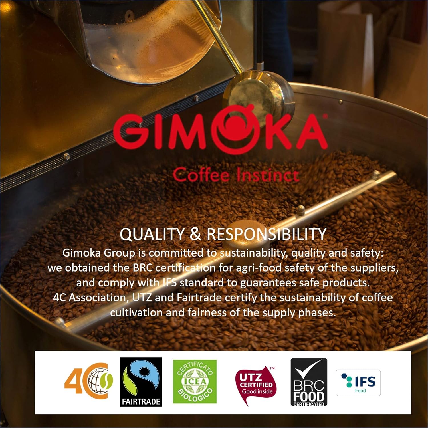Thumbnail 5 de Gimoka Caffè Gran Bar in Grani 1 kg – miscela Robusta-Arabica, aroma intenso e crema densa