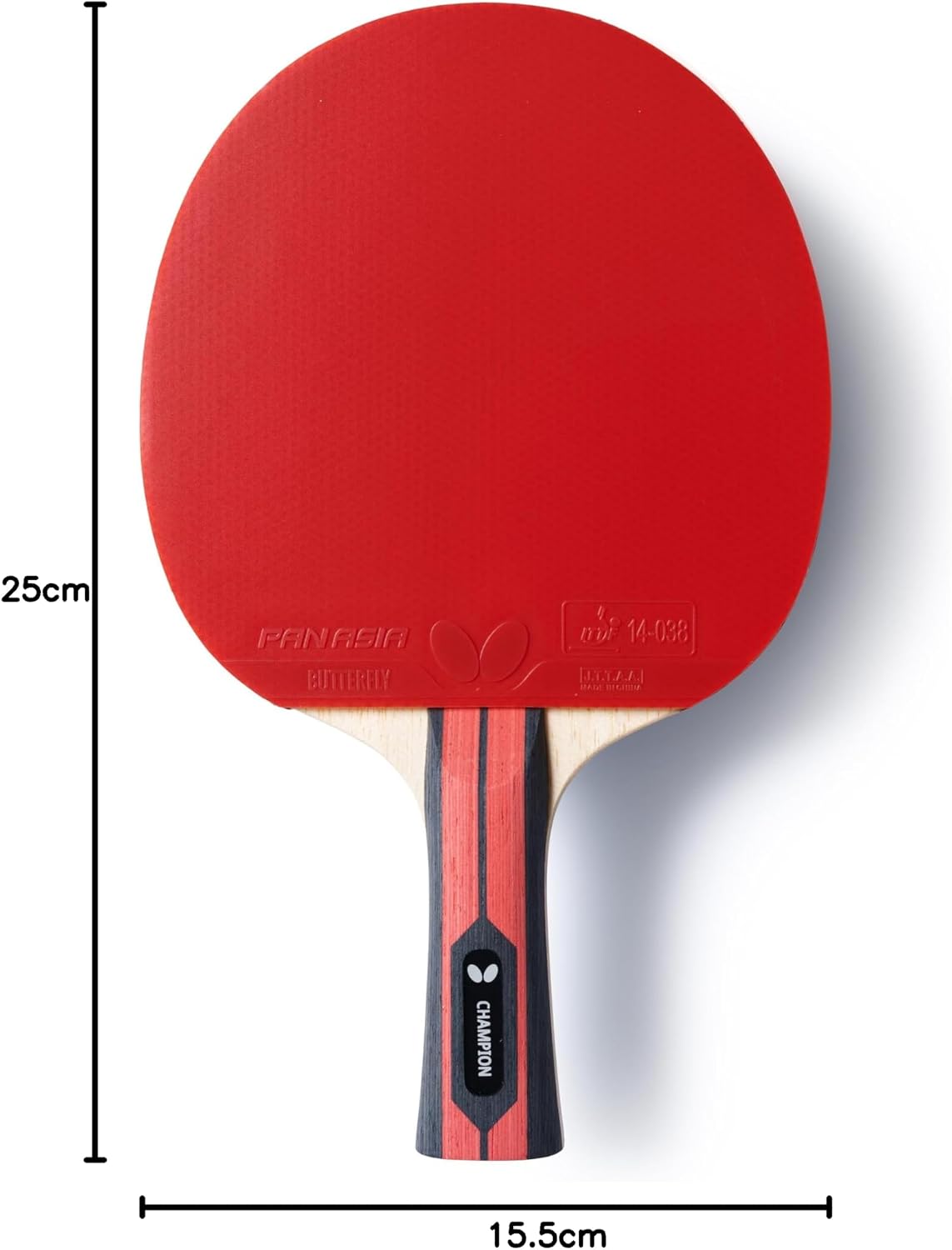 Thumbnail 6 de Butterfly Team Butterfly Champion – rakietka do tenisa stołowego, okładziny ITTF 1,9 mm