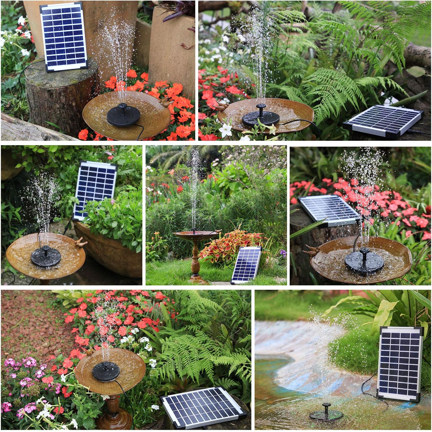 Thumbnail 6 de AISITIN Solar Springbrunnen 5.5W