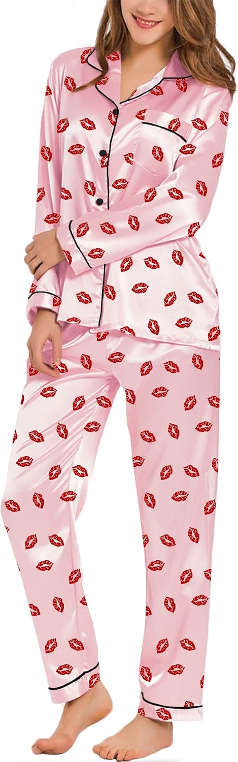 Thumbnail 5 de SWOMOG Silk Satin Pajamas Set XS-3XL 🌙