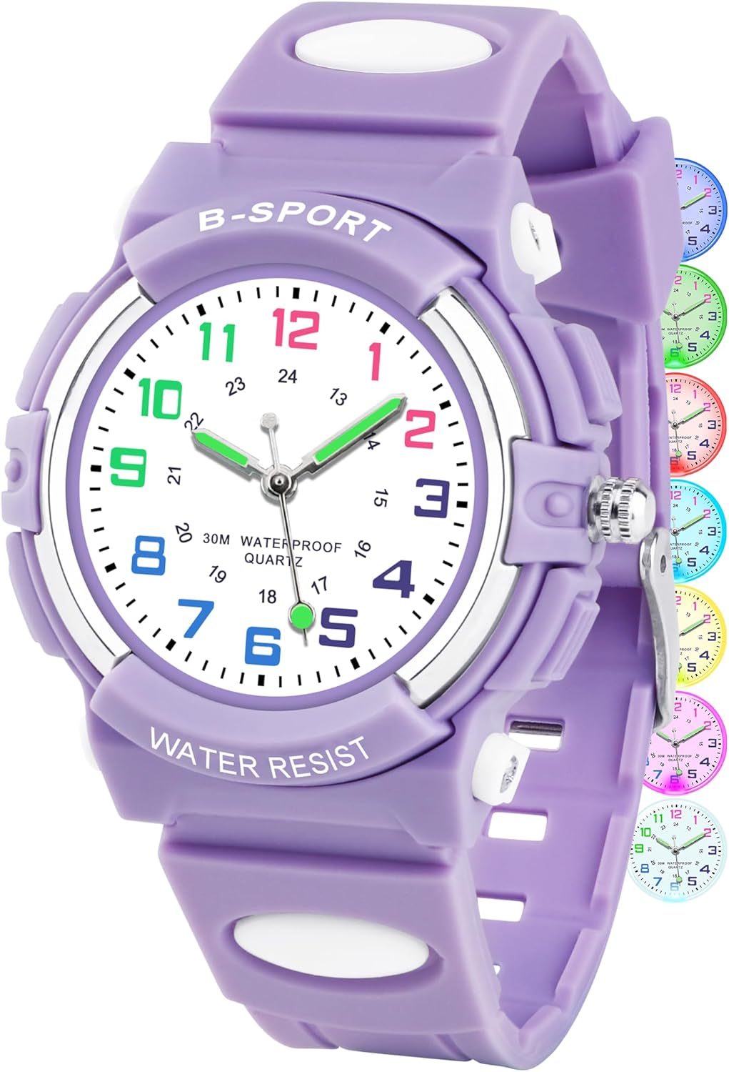 Thumbnail 6 de DTKID Montre Enfant – 7 LEDs colorées, étanche 30 m, adaptée aux enfants de 5 à 15 ans