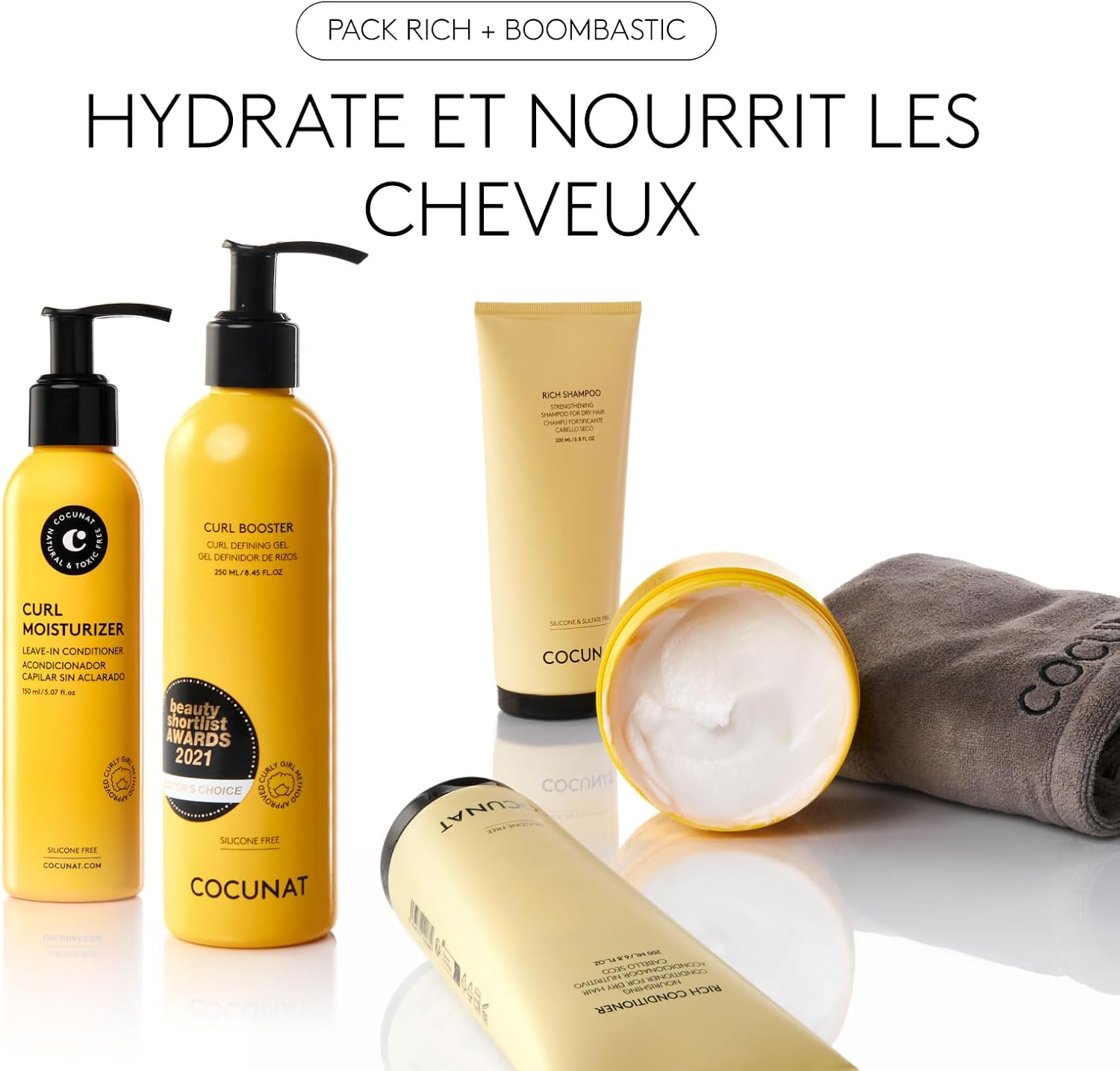 Thumbnail 2 de COCUNAT Plan Volume et Nutrition des Boucles – Soin complet anti-frisottis et turbant inclus