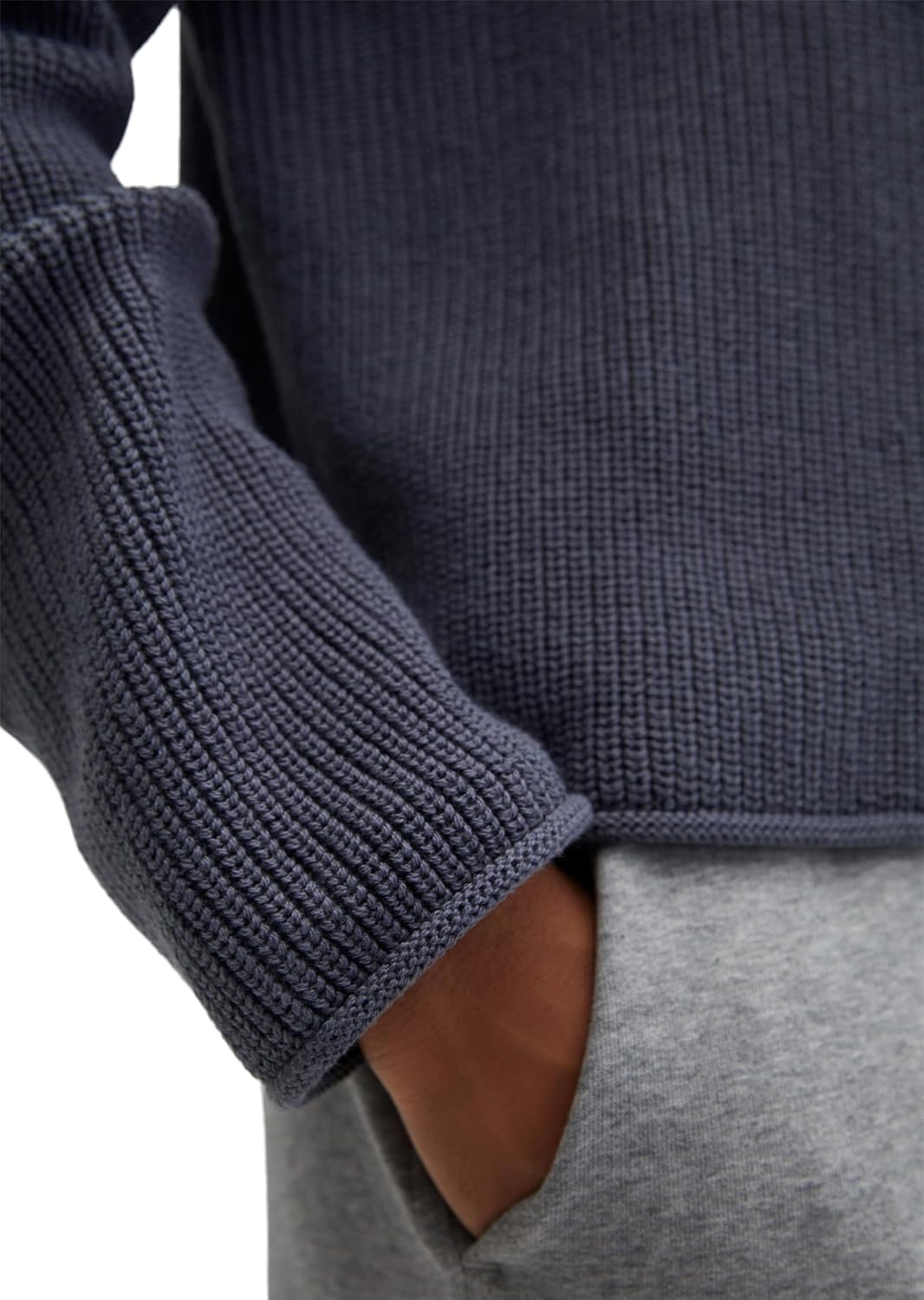 Detalle de Marc O'Polo Damen Pullover 602605960171 – klassischer Alltagspulli