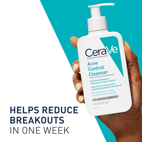 Detalle de CeraVe Acne Control Cleanser with 2% Salicylic Acid — 16 oz