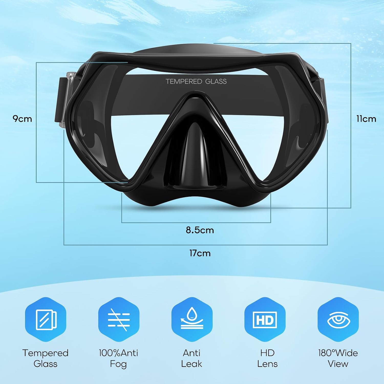 Thumbnail 4 de Findway Taucherbrille 180° Panorama