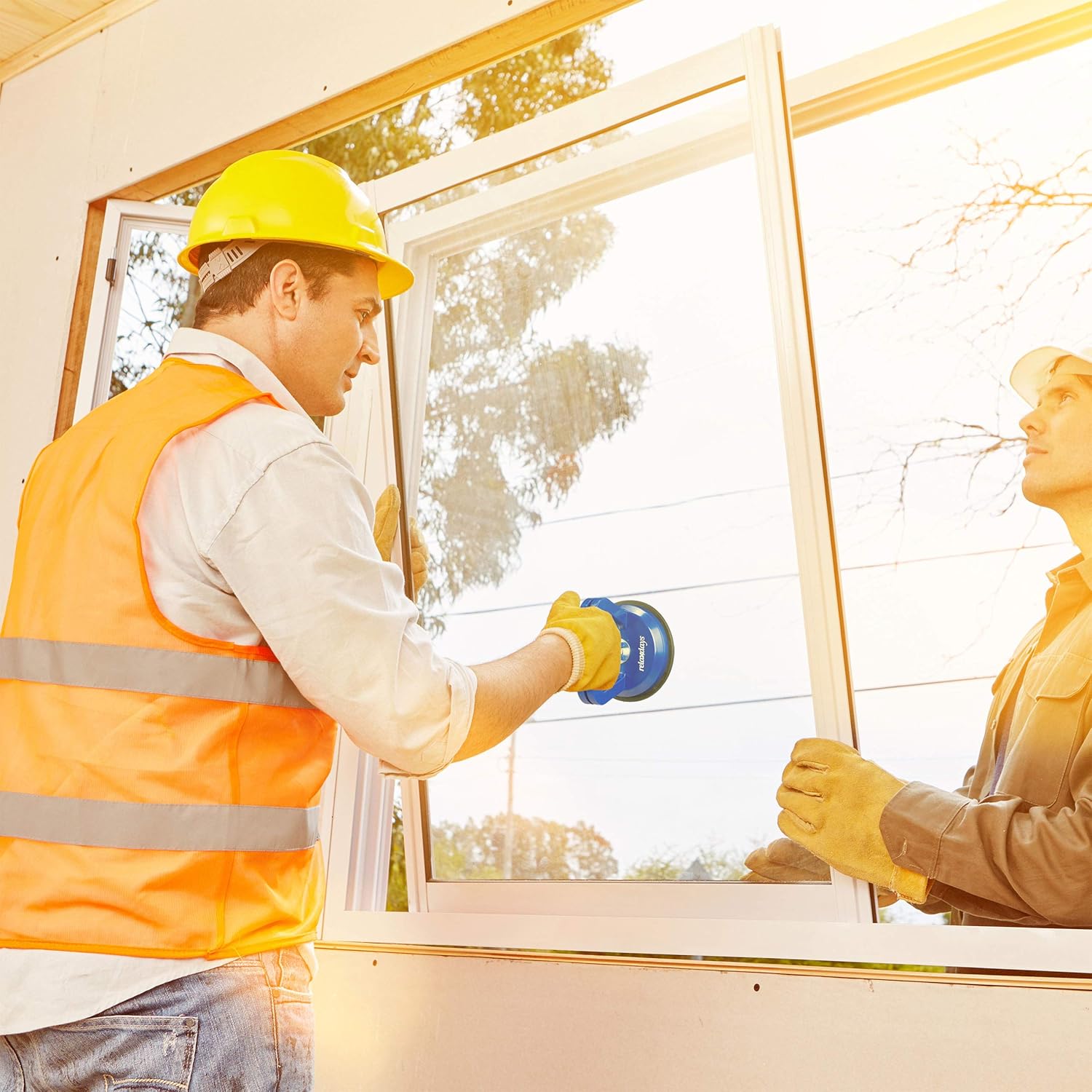 Thumbnail 4 de Relaxdays Ventosas para cristal Ø 12 cm 45 kg