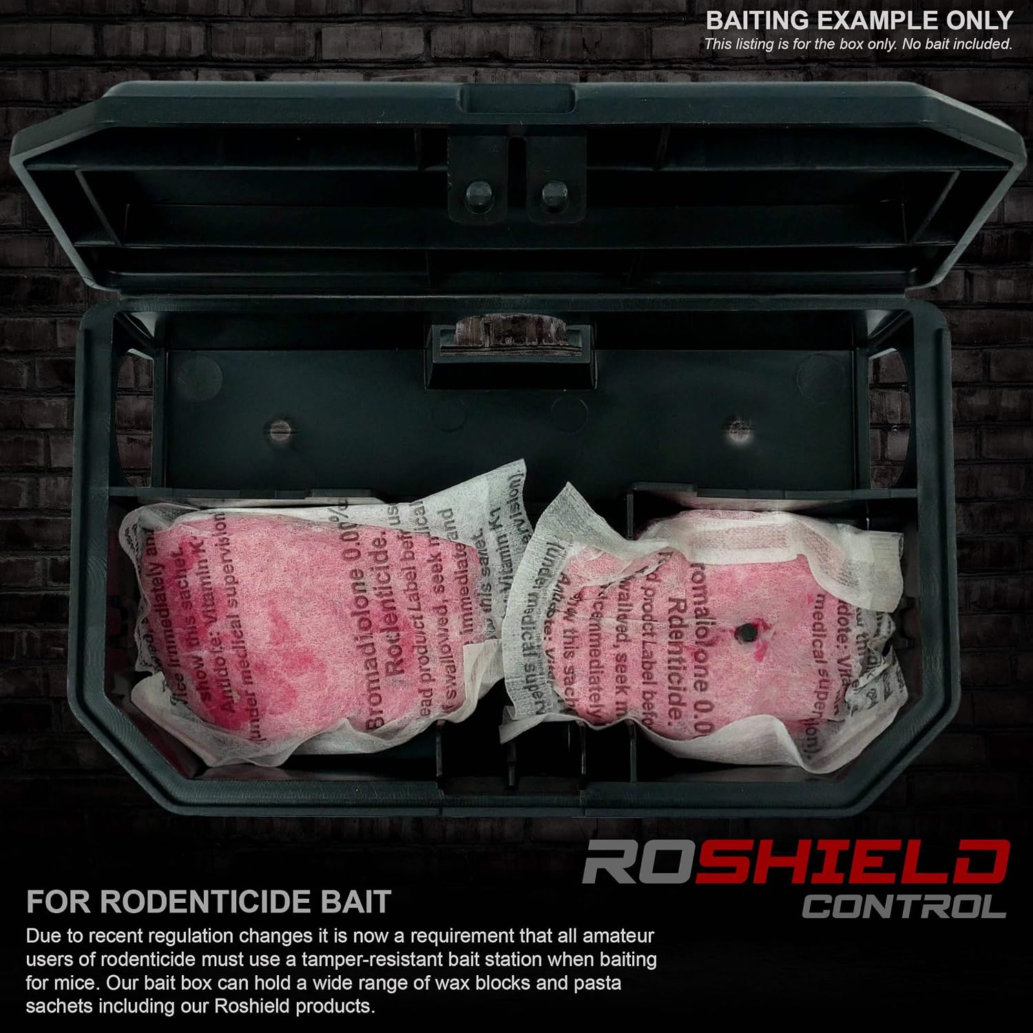 Detalle 1 de ROSHIELD 5 x Black Mouse Bait Boxes