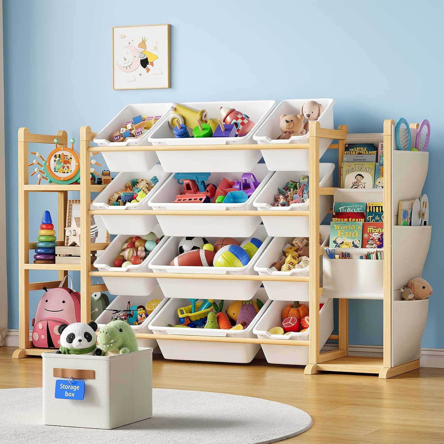Detalle de Toy Storage Organizer with 12 Bins