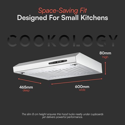 Detalle 2 de Cookology 60cm Visor Cooker Hood - CVH600SS (Stainless Steel)