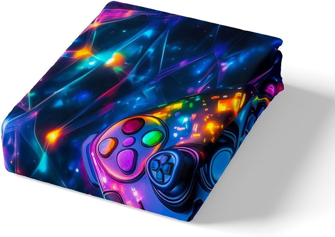 Thumbnail 3 de Loussiesd Kinder Gamer Spiele Bettwäsche-Set (Galaxy Gaming) 220x240 cm