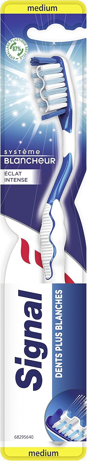 Thumbnail 1 de SIGNAL - Brosse à Dents Système Blancheur Éclat Intense Medium (lot de 12) avec 87% de plastique recyclé