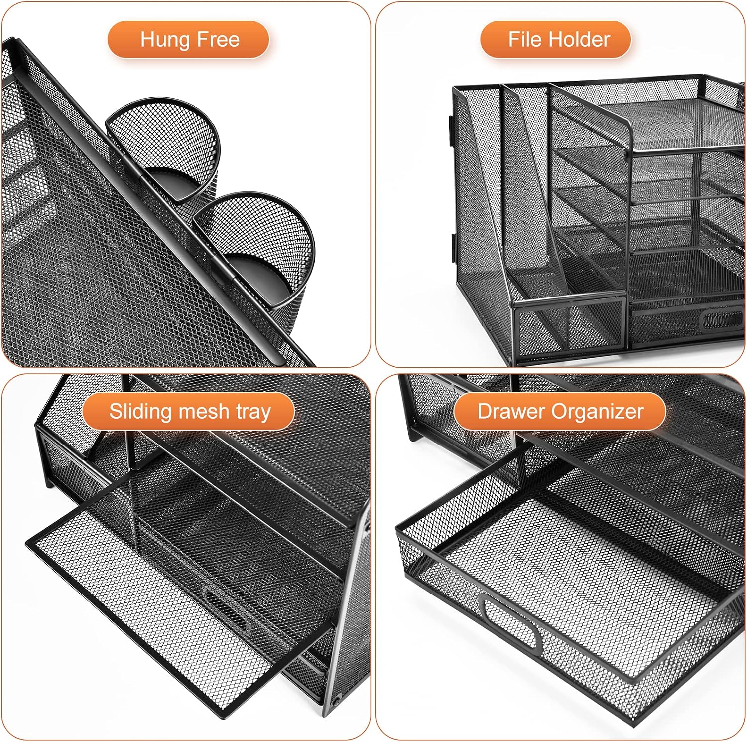 Thumbnail 6 de Marbrasse 5-tier desk organiser with drawer