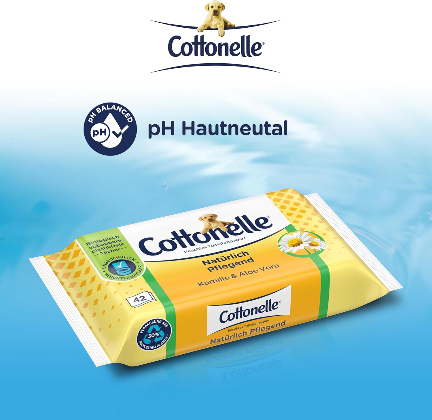 Detalle de Cottonelle Feuchtes Toilettenpapier 504 Tücher 🧻