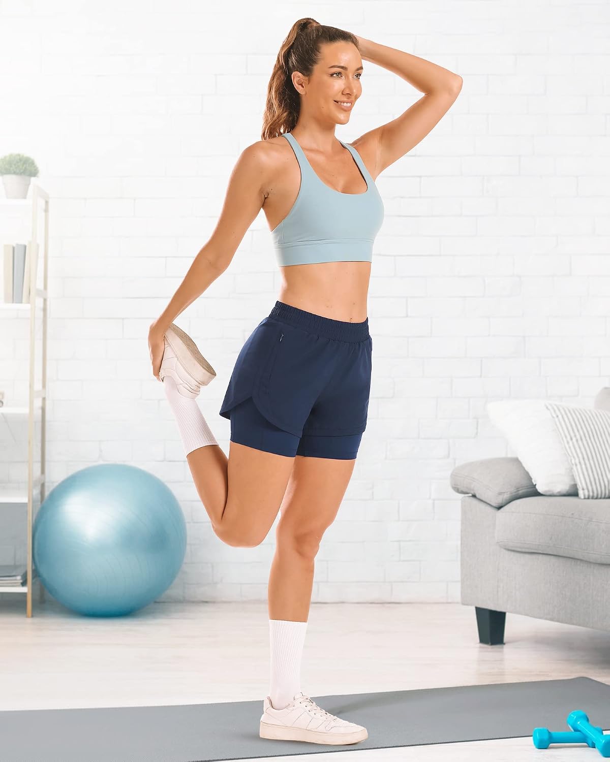Thumbnail 6 de Stelle 2-in-1 Running Shorts
