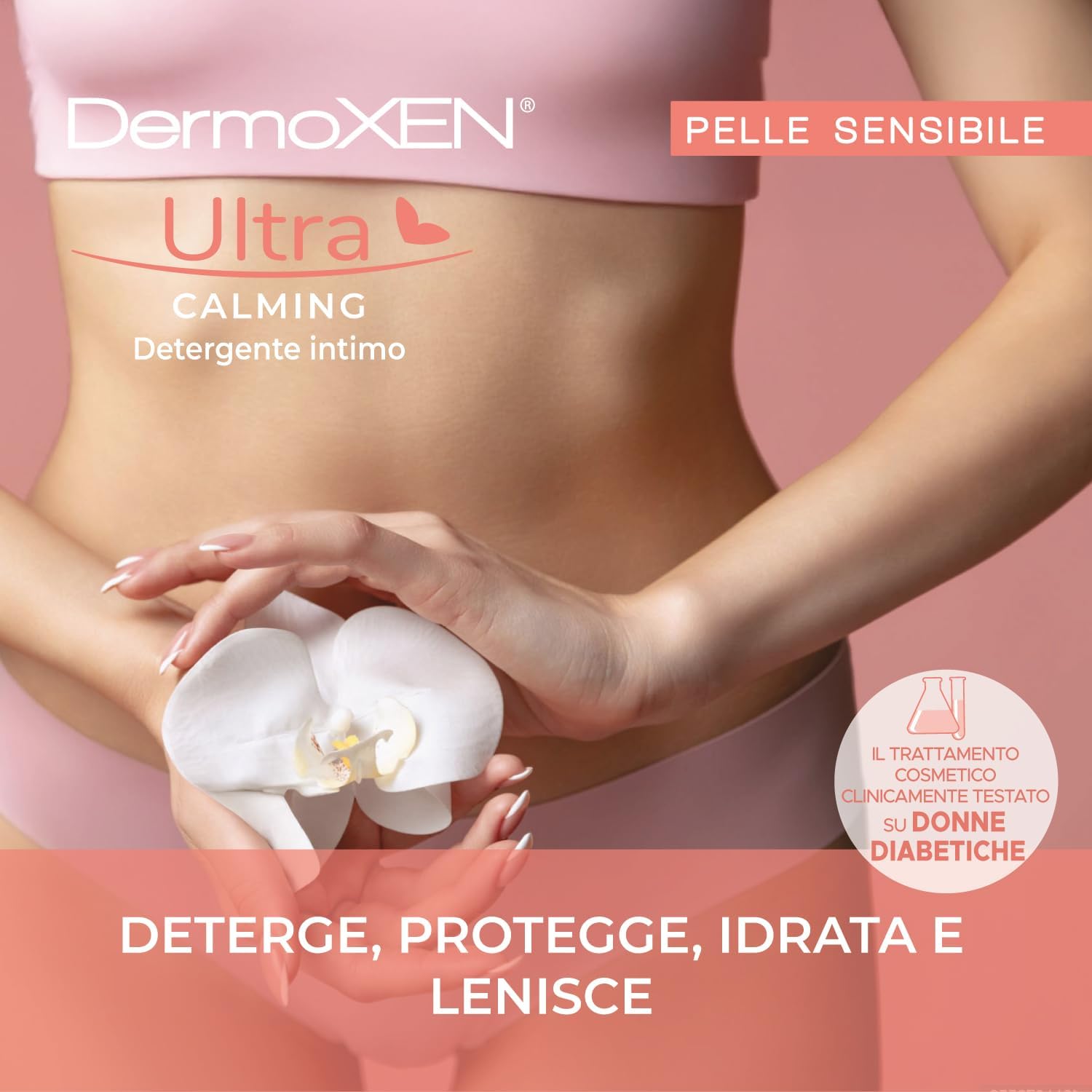 Detalle 2 de Dermoxen Detergente Intimo Donna: idratante e delicato per secchezza in menopausa e diabete – 125 ml