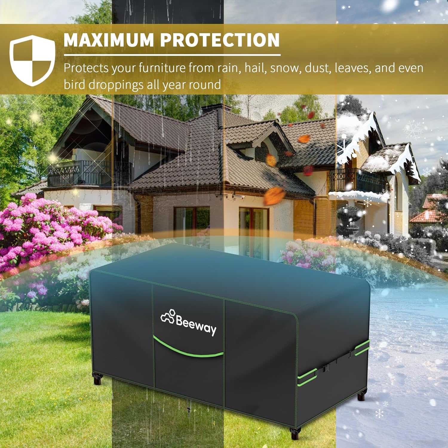 Thumbnail 6 de BEEWAY cover for garden furniture, 420D