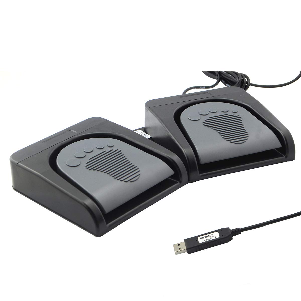 Thumbnail 4 de iKKEGOL dual-pedal USB foot switch