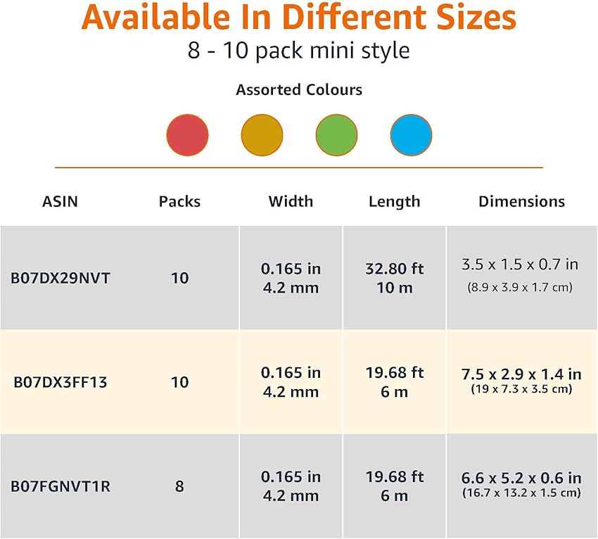 Thumbnail 4 de Amazon Basics Cinta correctora 4,2 mm x 10 m pack 10