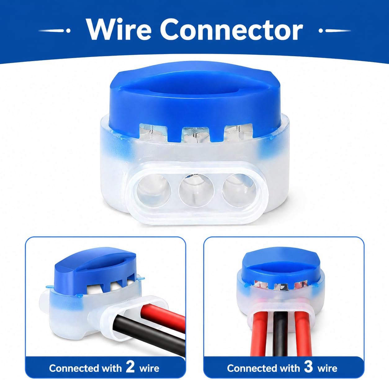 Thumbnail 2 de VABNEER Gel-Filled 3-Wire Cable Connectors (30) for Outdoor Wiring
