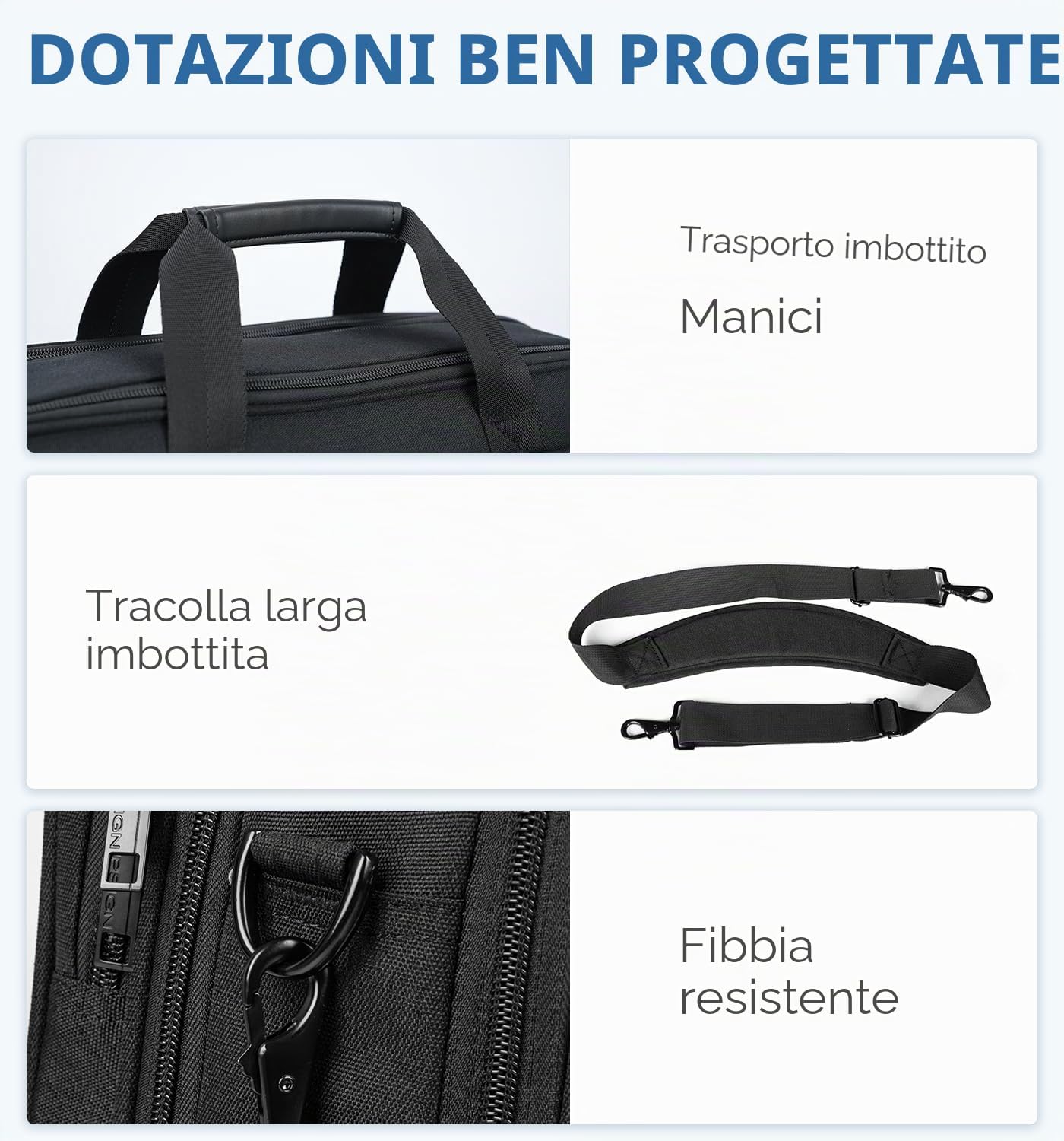 Thumbnail 6 de EMPSIGN Borsa per laptop 17 pollici