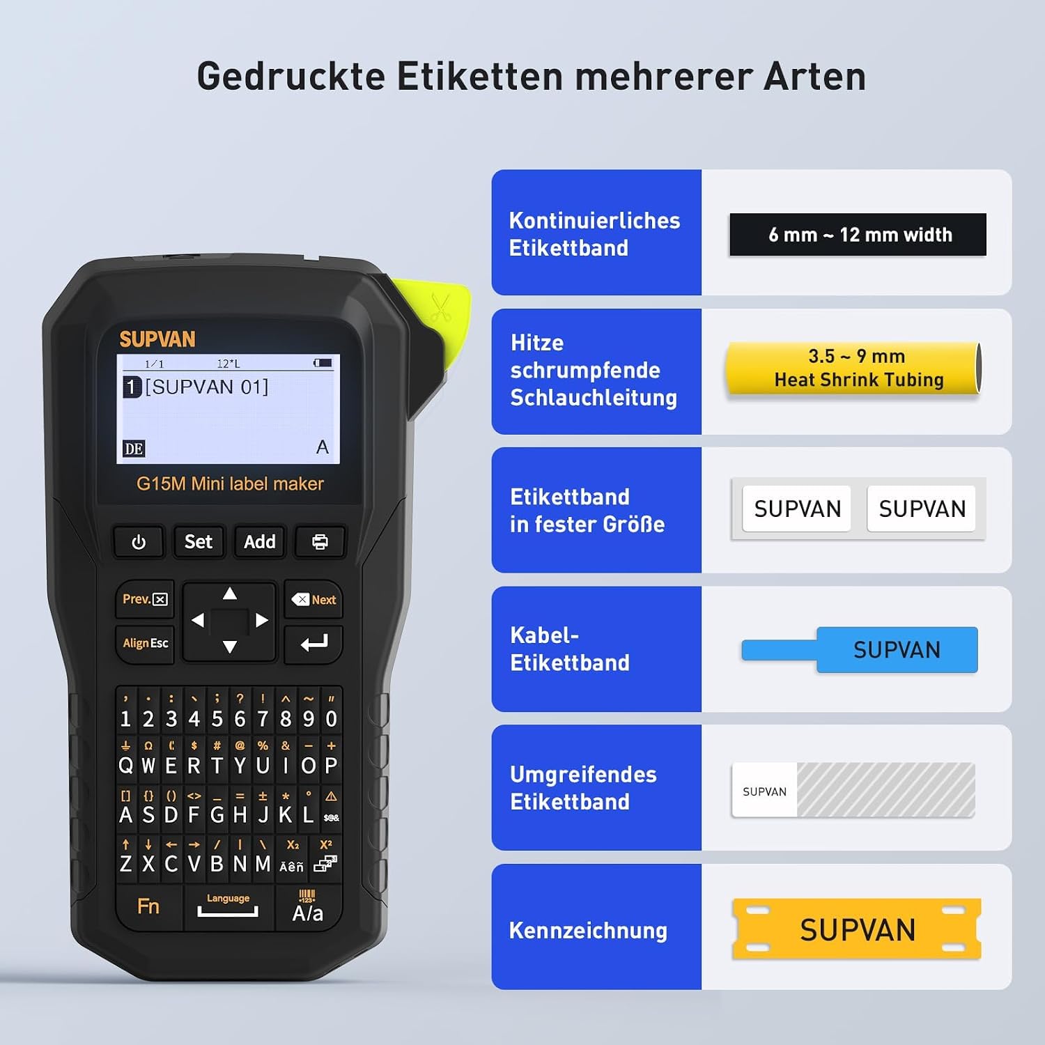 Detalle 2 de SUPVAN G15M Thermotransfer Drucker für Etiketten
