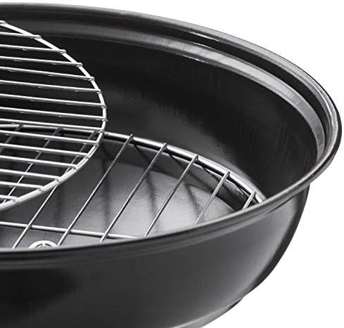 Detalle de GOODS+GADGETS 4815110 – kompaktowy grill węglowy kulowy 40 cm, czerwony