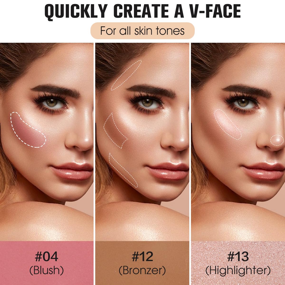 Detalle de SPRINGSKY 16 Colors Contour Palette Makeup 🎨