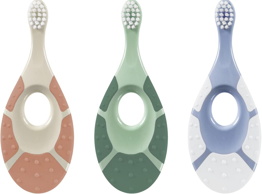 Detalle de Jordan ® Step 1 Green Clean – Brosse à dents bébé durable 0-2 ans (3 unités)