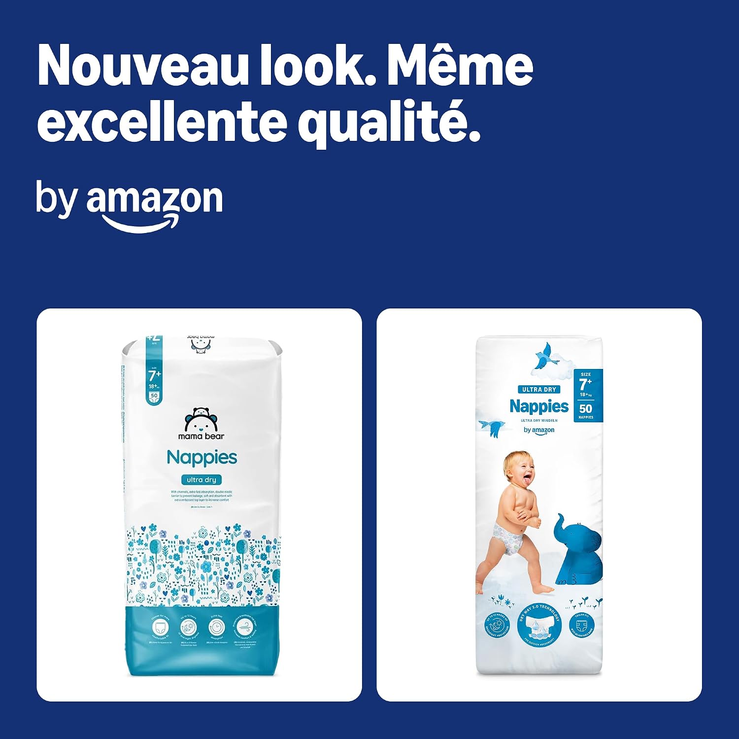 Thumbnail 1 de By Amazon Couches Ultra Absorbantes Taille 7+