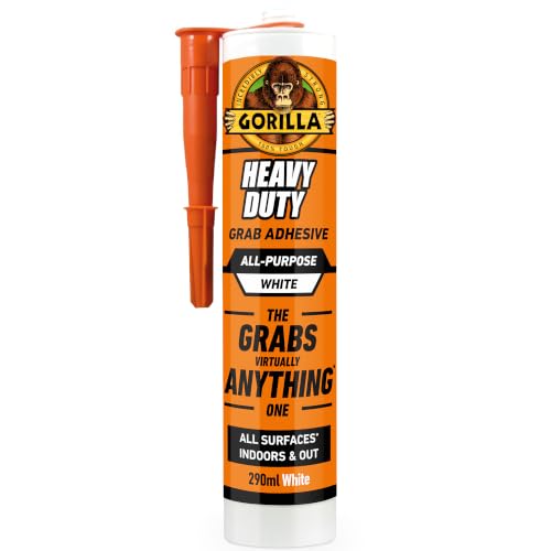 Detalle de Gorilla 2044001 Heavy Duty Grab Adhesive White 290ml – practical performance for indoor and outdoor use