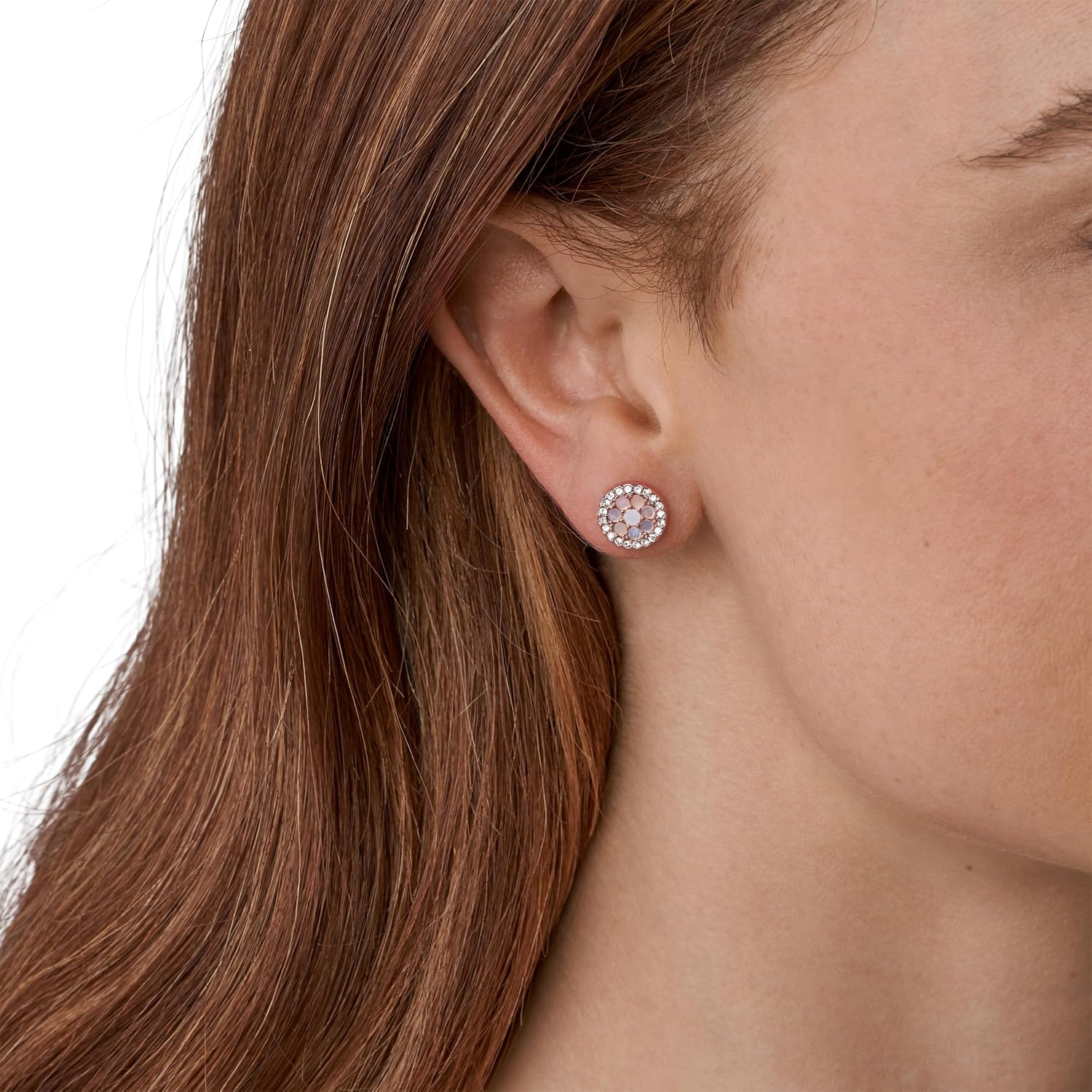 Detalle 2 de Fossil Ohrringe Damen Mop 10×2,0 mm Roségold Edelstahl JF02906791
