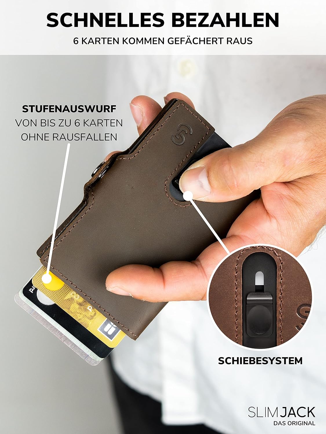 Detalle de SLIMJACK Smart Wallet 8 Karten 👛