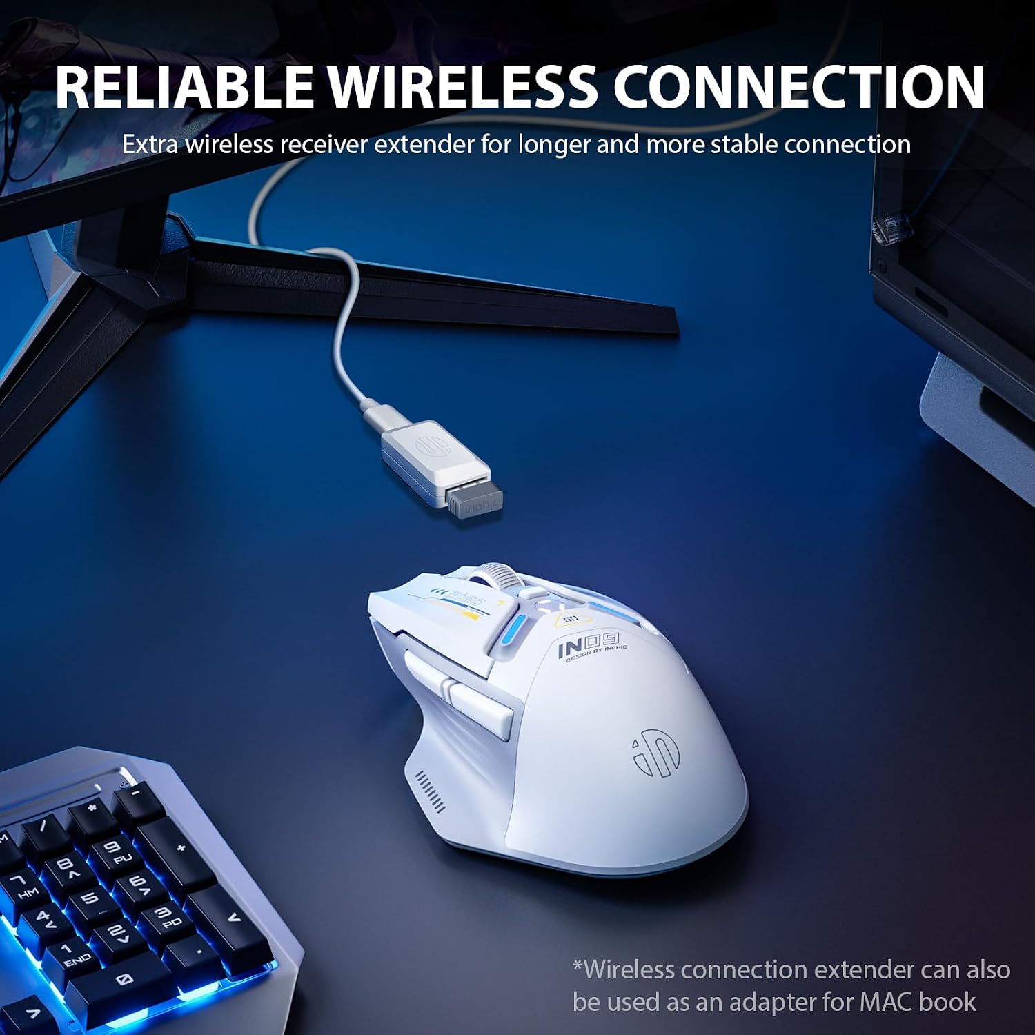 Detalle 2 de inphic IN9 Wireless Gaming Mouse 10000 DPI