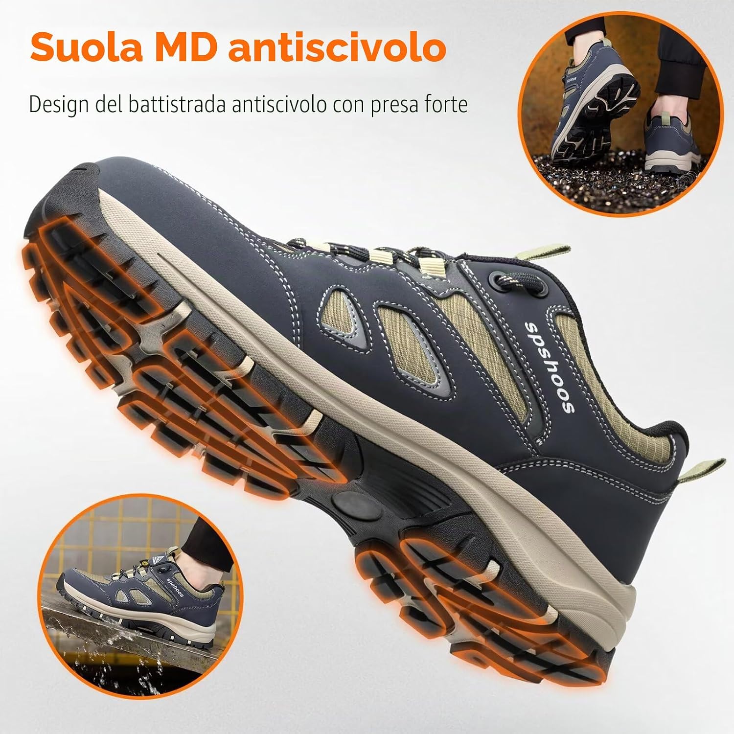 Detalle 2 de Scarpe antinfortunistiche S1P ESD antiscivolo