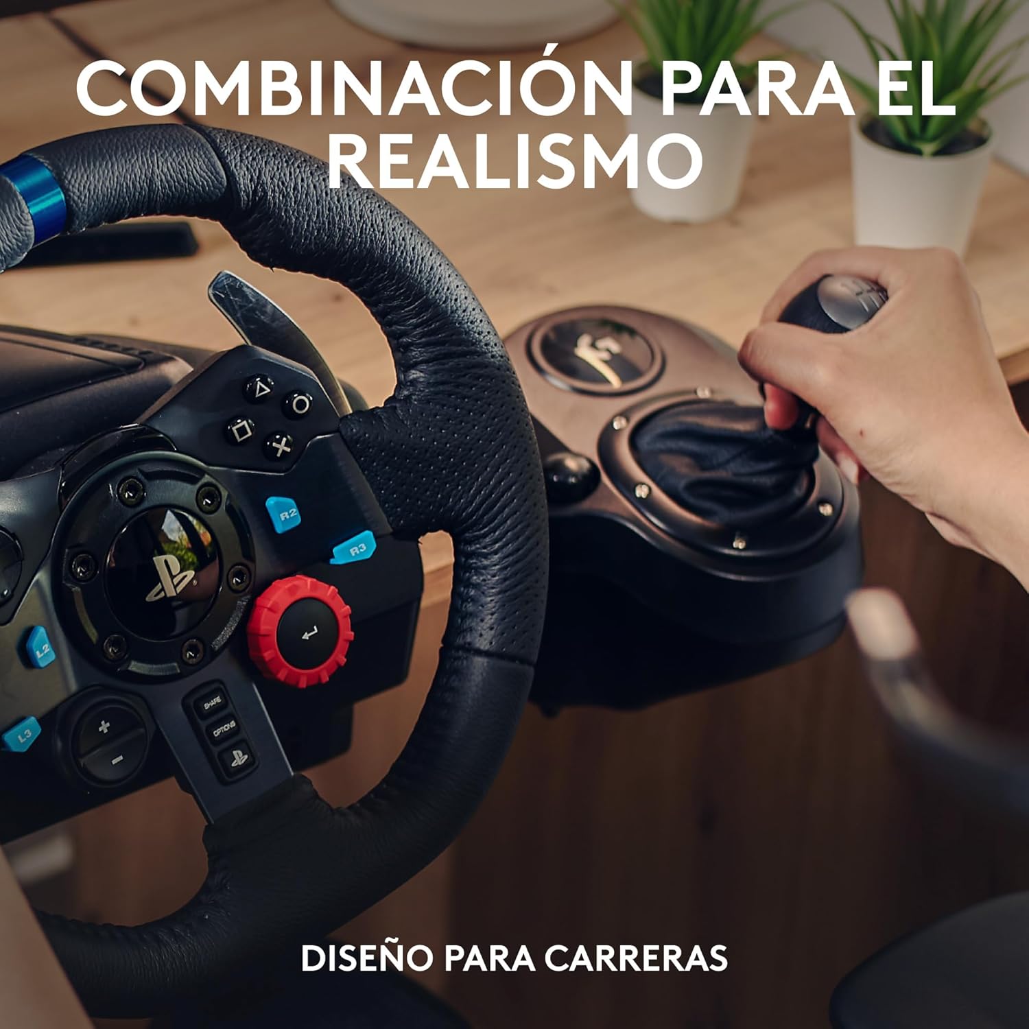 Thumbnail 1 de Logitech G G29 SE Driving Force 🚗 Volante de carreras con pedales, Force Feedback, Cuero + Palanca para PS5, PS4 y PC