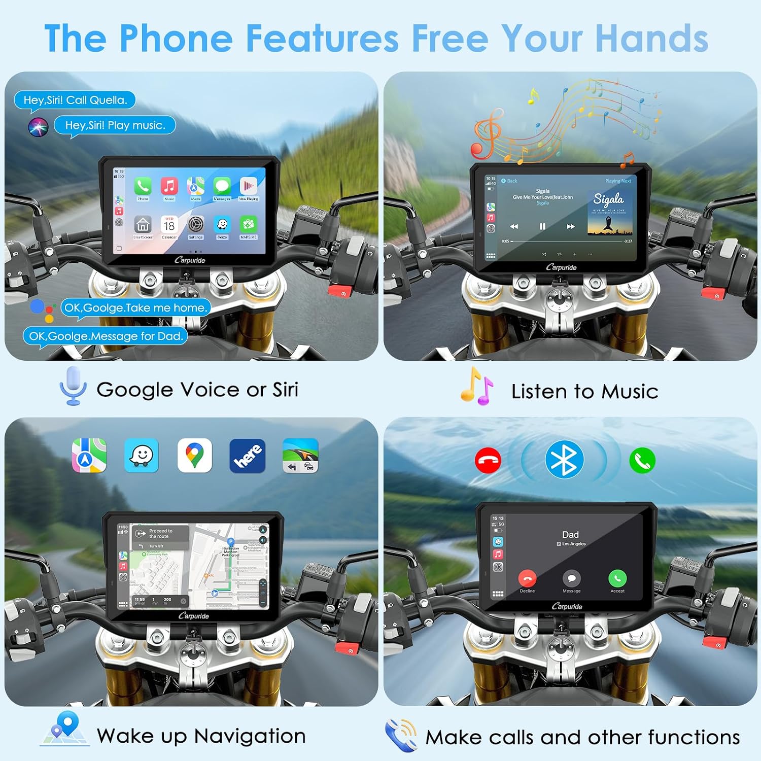 Thumbnail 5 de Carpuride W702S PRO Motorcycle GPS