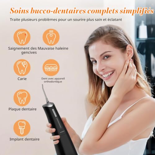 Thumbnail 4 de FlossJet Jet Dentaire Hydropulseur : Water Flosser sans fil IPX7, 4 modes, 300 ml