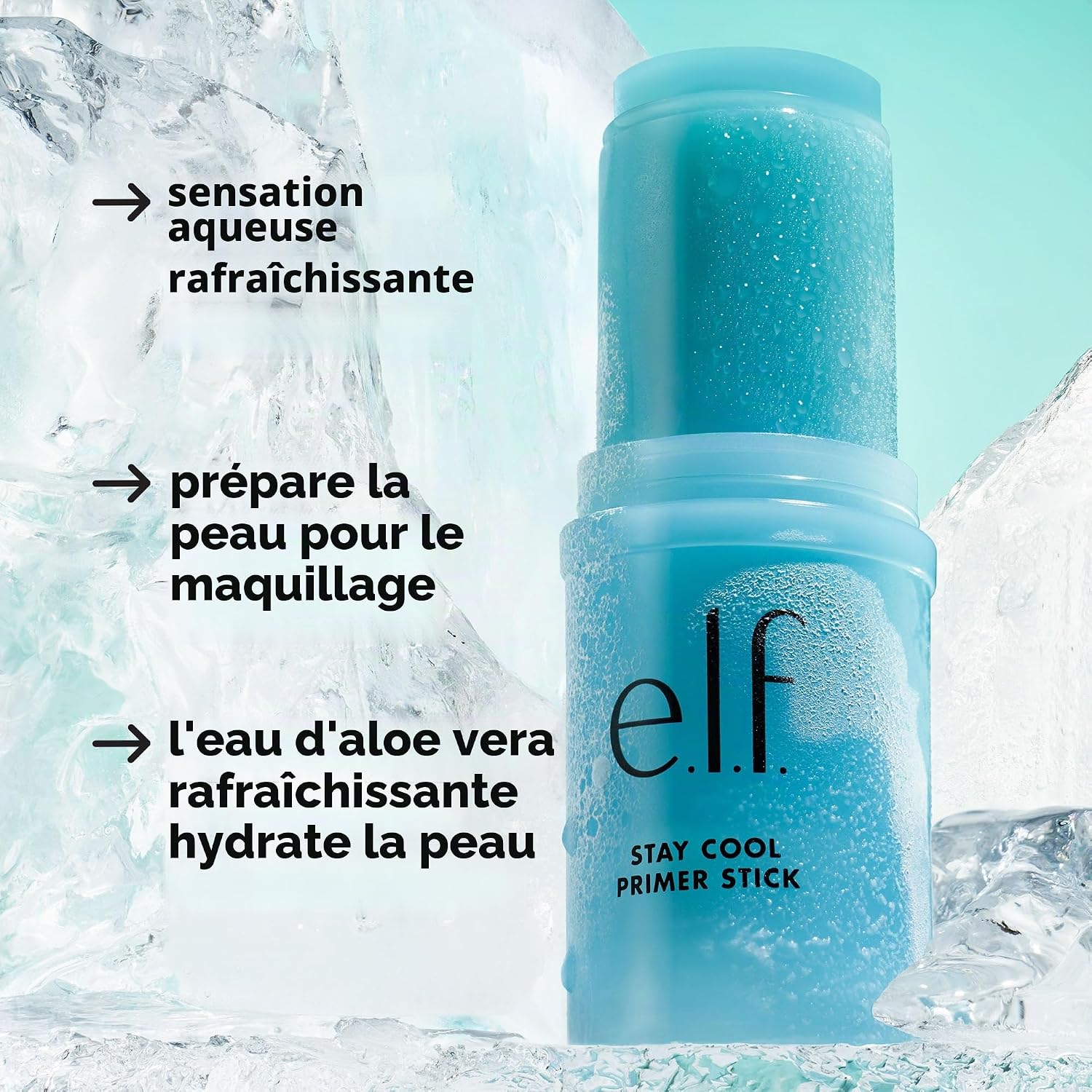 Detalle 2 de e.l.f. Stay Cool Primer Stick — Gel hydratant prêt à maquiller votre peau