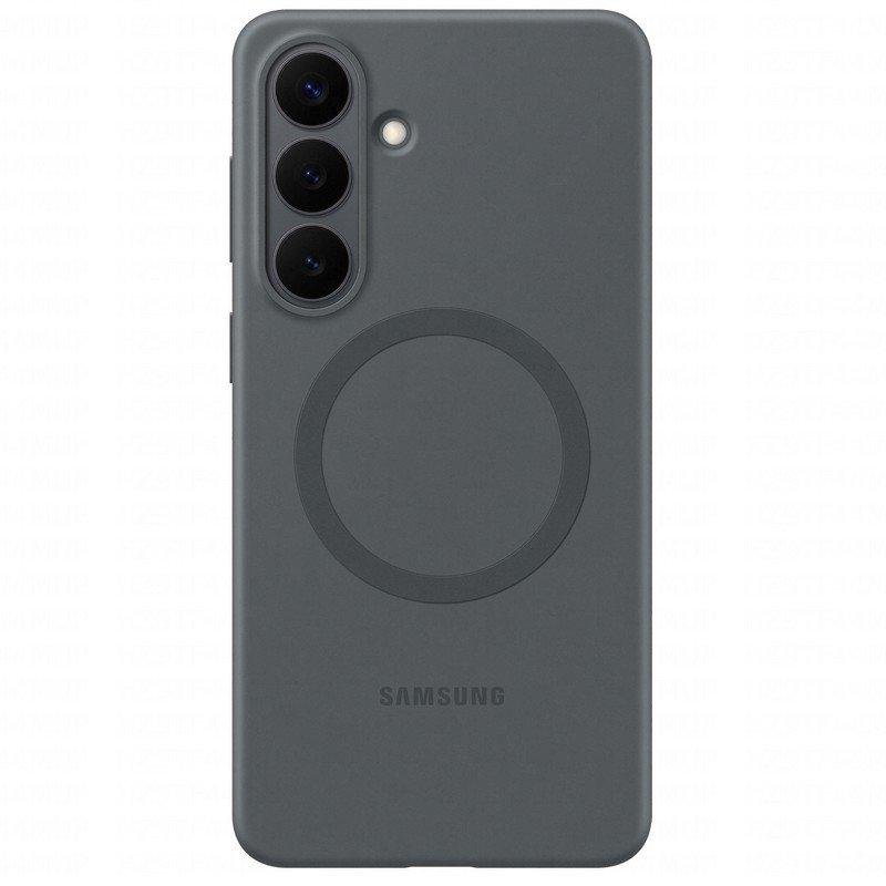 Detalle de Funda magnética de silicona Samsung EF-ES947CBEGWW para Galaxy S26 Plus con MagSafe y carga inalámbrica