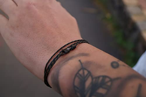 Detalle de Bracciale Made by Nami Sottile da Uomo e Donna con Chiusura a Clip – Tessuto Minimalista, 100% Impermeabile