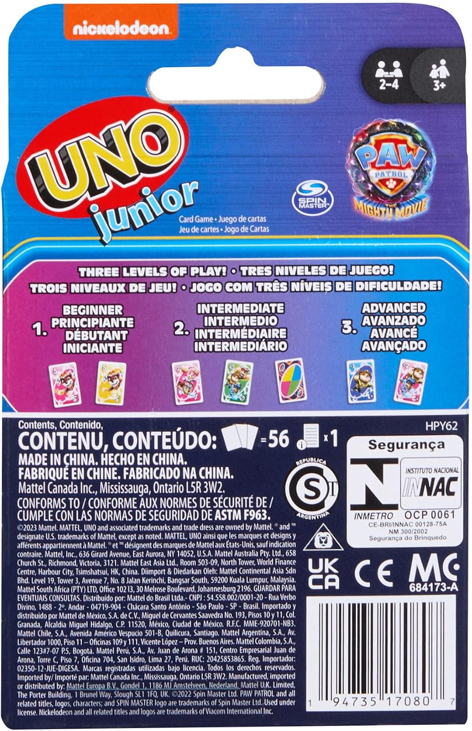 Thumbnail 5 de Mattel UNO Junior Paw Patrol 3+ 🎲
